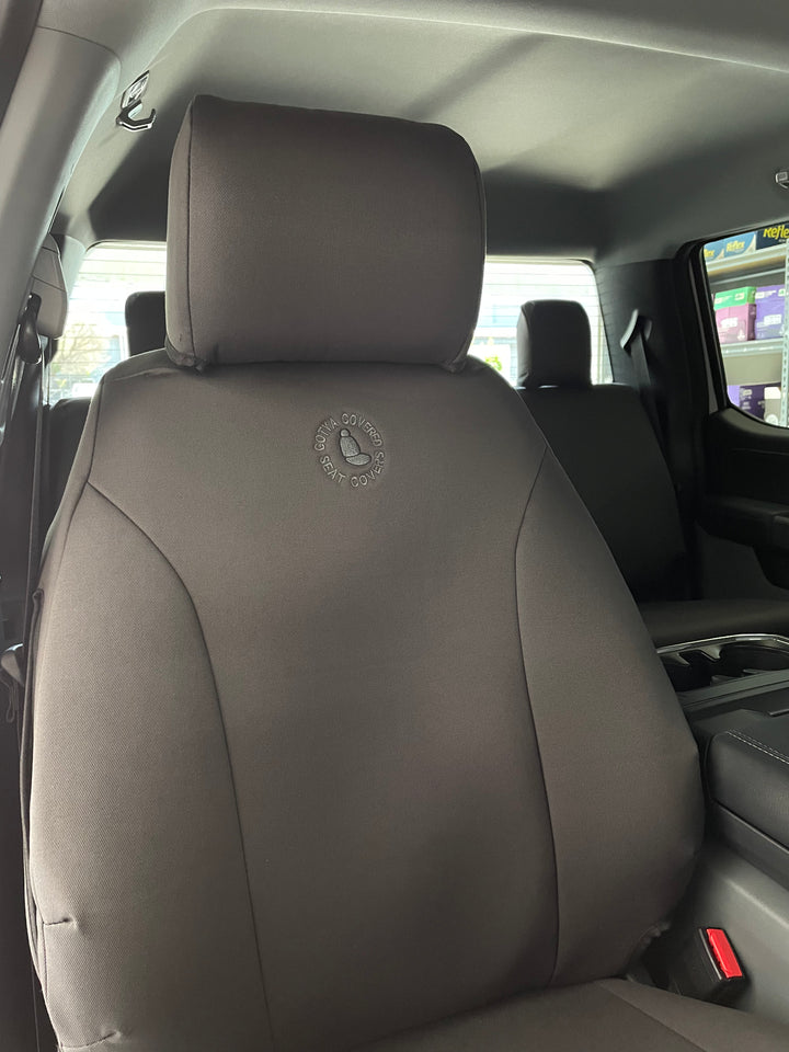 f150 xlt dual cab driver seat cover close up