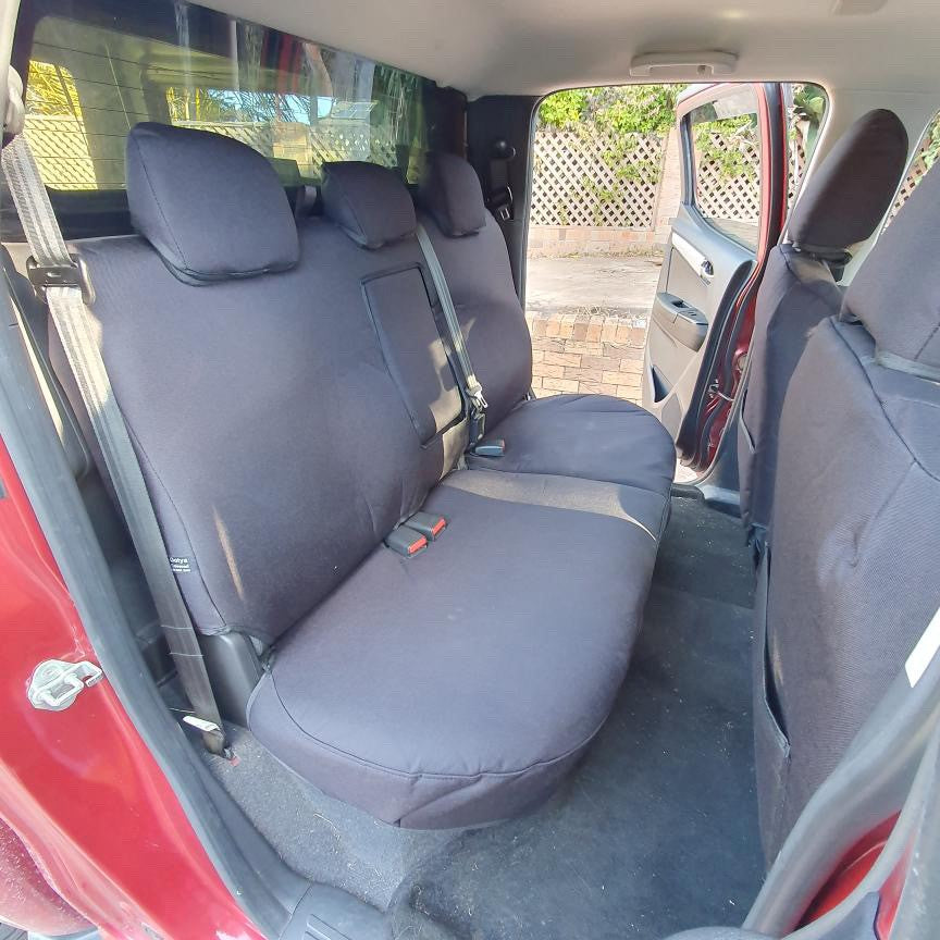 isuzu dmax lsu black seat armour seat covers rear bench with armrest