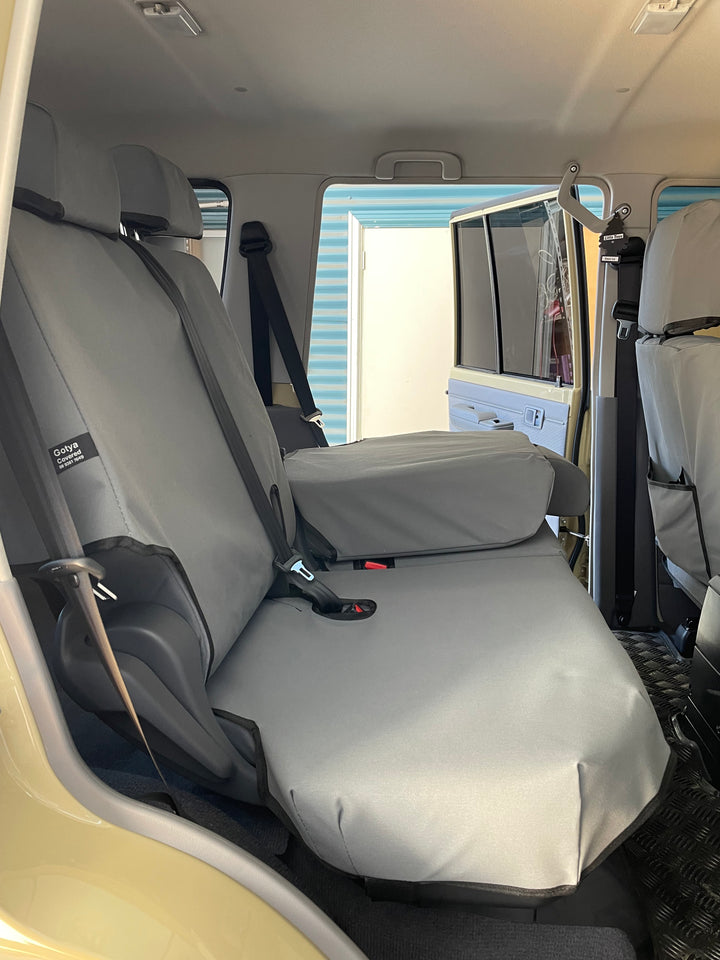 landcruiser 70 series vdj76 gxl wagon rear fold down seats