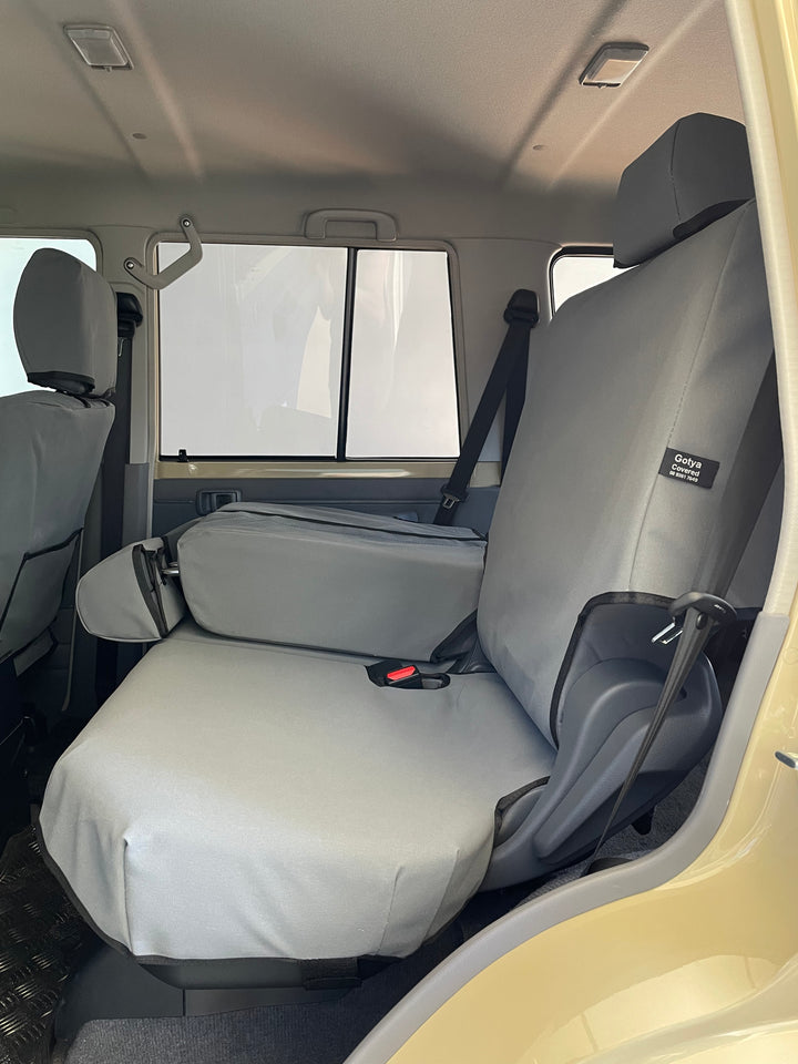 landcruiser vdj76 gxl wagon rear fold down seats