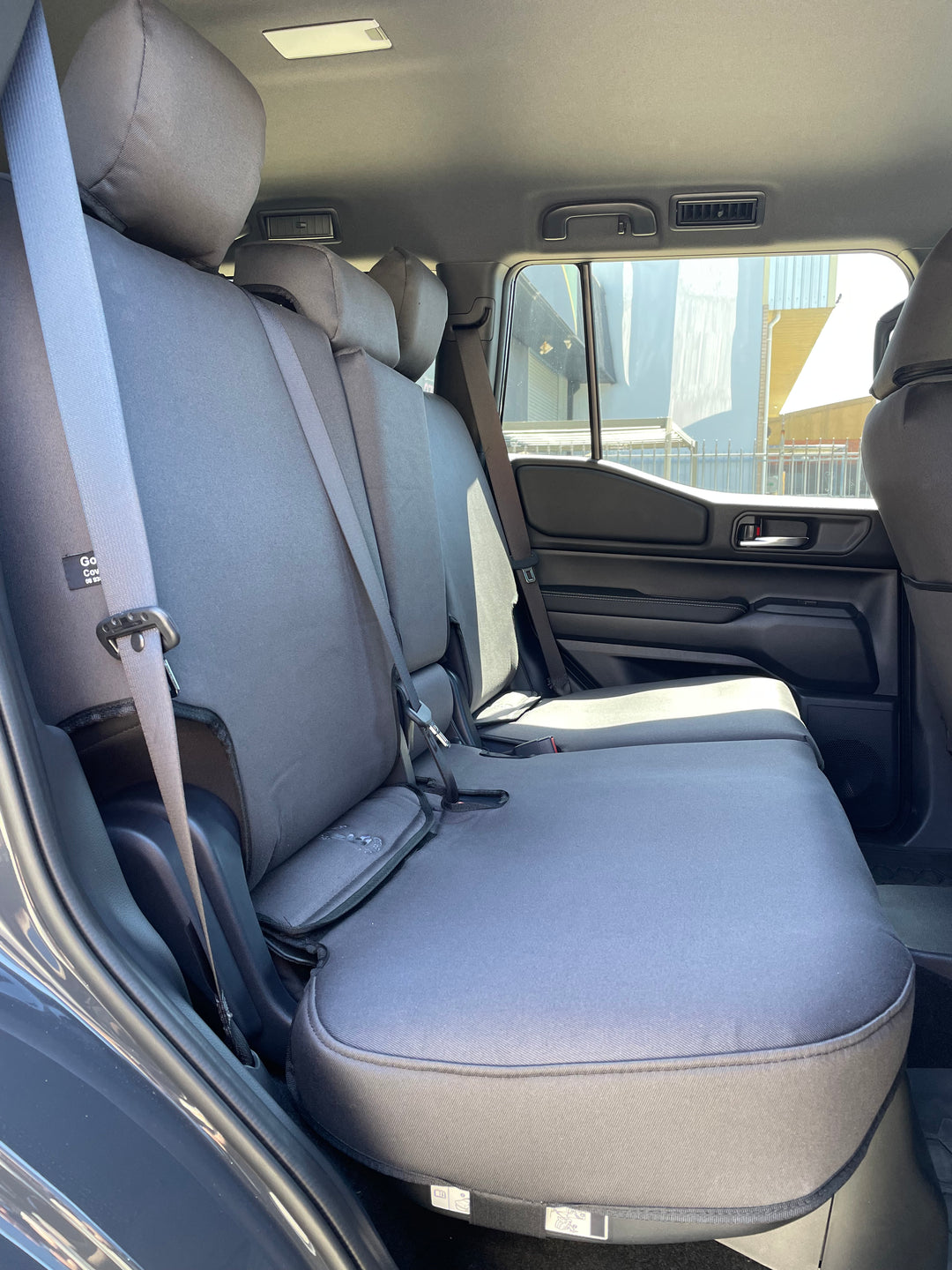 prado 250 series gxl middle row denim seat covers