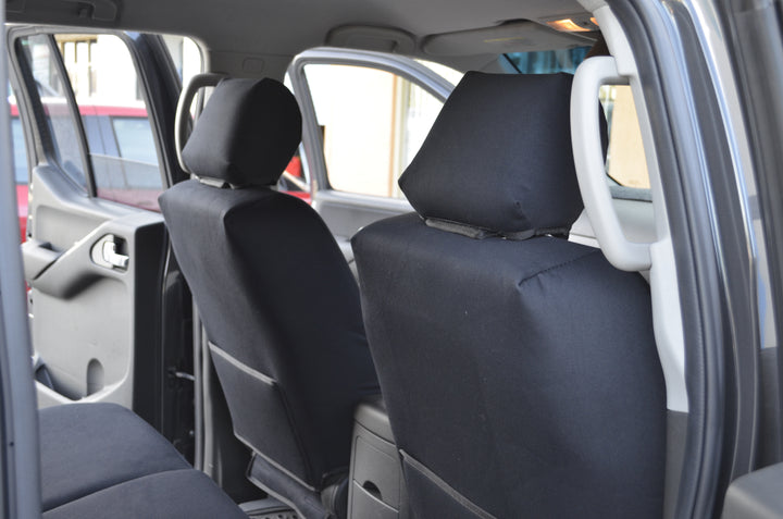 NISSAN NAVARA D40 RX SERIES 4 DUAL CAB CANVAS, DENIM, CAMO SEAT COVERS - 03/2009 - 02/2015