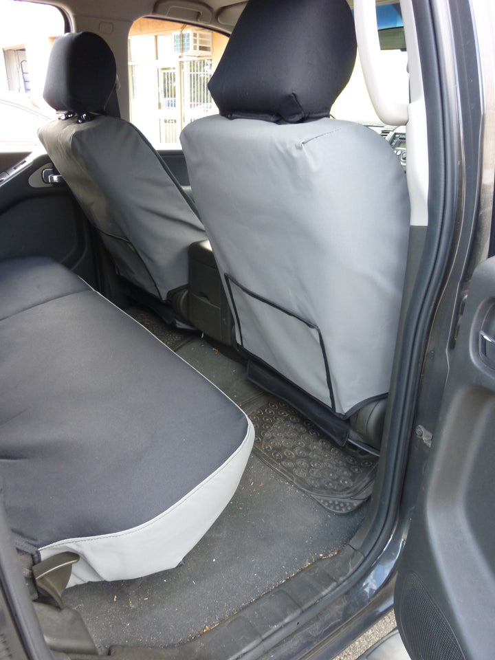 NISSAN NAVARA D40 RX SERIES 4 DUAL CAB CANVAS, DENIM, CAMO SEAT COVERS - 03/2009 - 02/2015