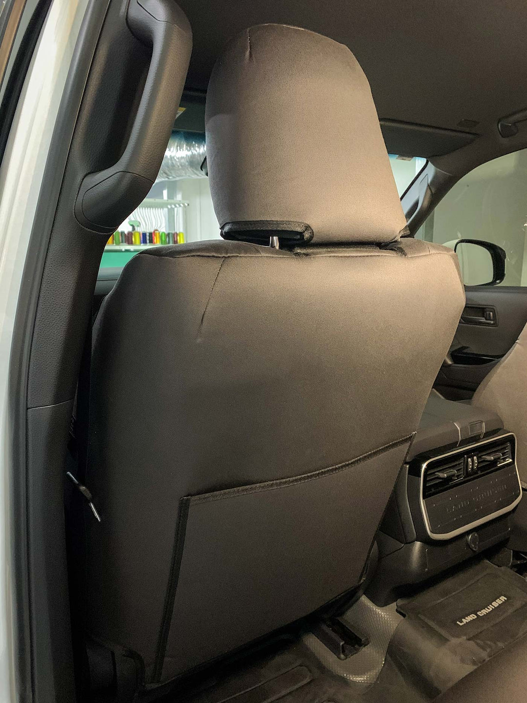 landcruiser 300 series passenger seat with map pocket